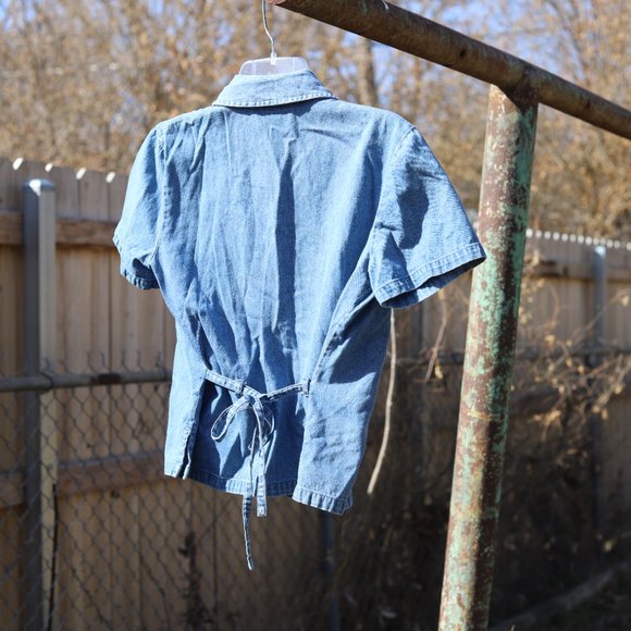 Vintage Stonebridge Petites | Denim Short Sleeve - Picture 9 of 12
